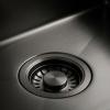 OUTLET - Minor damage Pure.Sink Luxion PVD Large Black Sink 78x50 cm Tapwing with Drilled Hole Bench PLX7850T-63